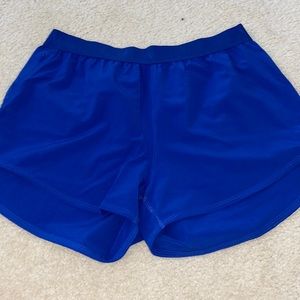 NEVER WORN Outdoor voices relay 3” shorts in OV blue